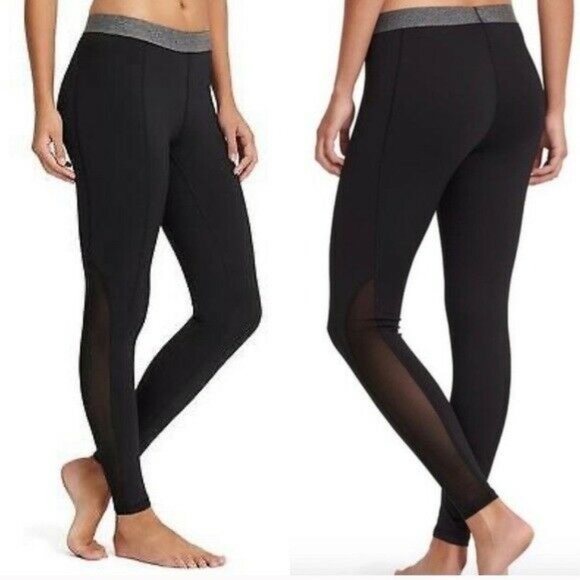 DEREK LAM 10C X ATHLETA MERGE  Black Full Length Leggings Athletic Pants‎ SZ M - Picture 1 of 7